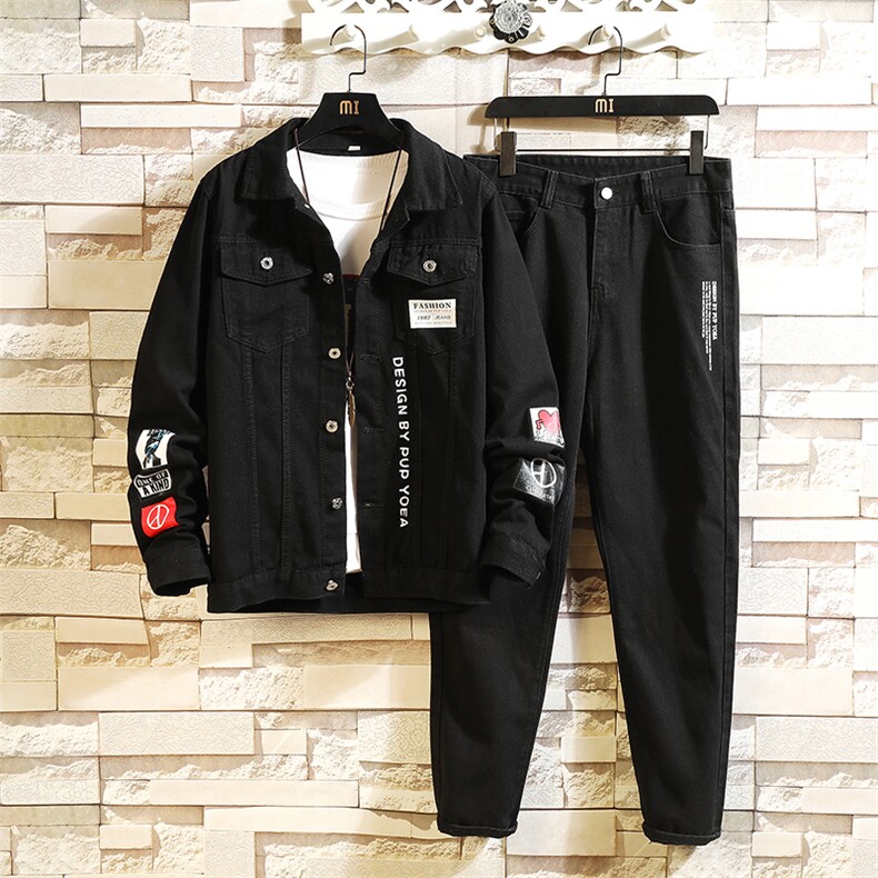 T600&708-p103限价128-牛仔情侣套装男大码夹克牛仔外套男士女士，男装工装外套，星座103A