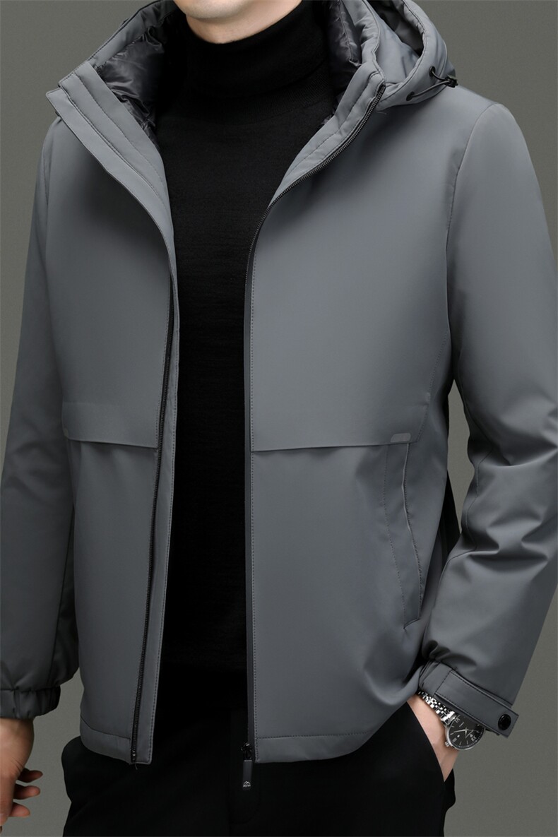 BNYR809钱塘2020-2商务简约冬季厚款中年男士90鸭绒羽绒服P255,男装羽绒服,钱塘207-2