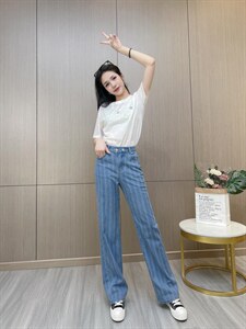 ｜现货｜夏季新款A99716 波斯洛可纹直筒牛仔裤,女装牛仔裤,未来幸芓