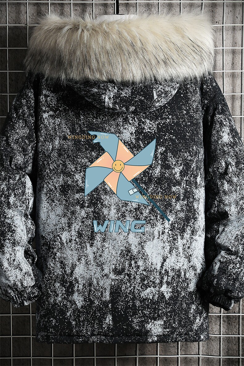 MC49112-P135日系潮衣男大码派克服男工装服外套袄网格,男装棉衣,电商A040A
