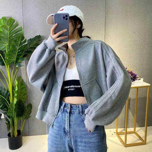 春装新款，针织小外套，黑灰白，女装，谦度