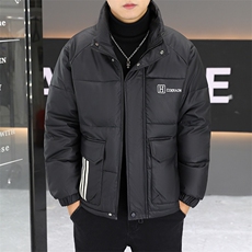 冬季加厚棉衣男休闲立领PU棉衣防水潮流皮衣棉服外套PY903-P115，男装皮衣，星座310B-3