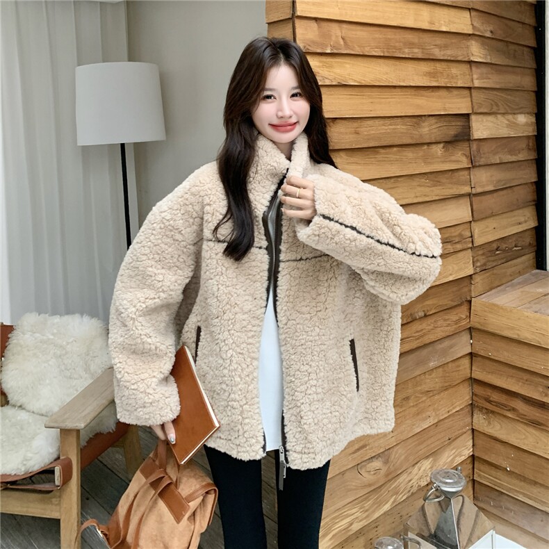 现货新款加厚皮毛一套外套2D035-25118P180K268,女装短外套,2D035