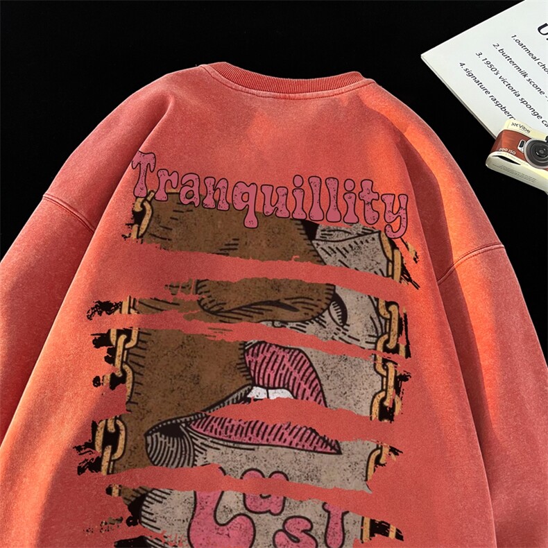 美式潮牌重磅水洗做旧圆领卫衣力推大码男XZ517A-BK15522-p58,男装卫衣,星座517A