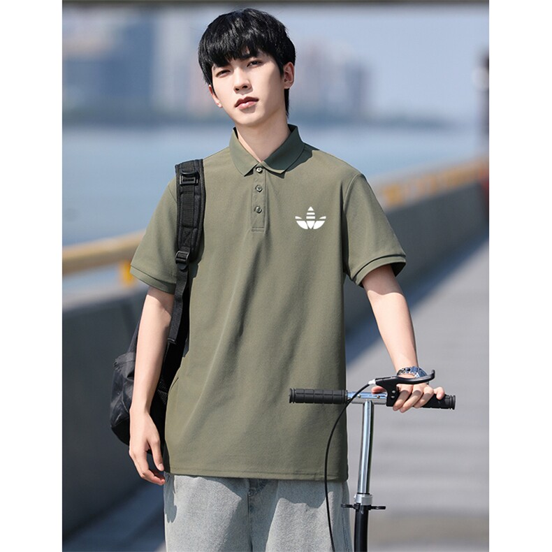 P33短袖男夏季新款字母潮流半袖上衣休闲透气高级翻领polo衫T恤衫，男装T恤，星座115A(原星座507）
