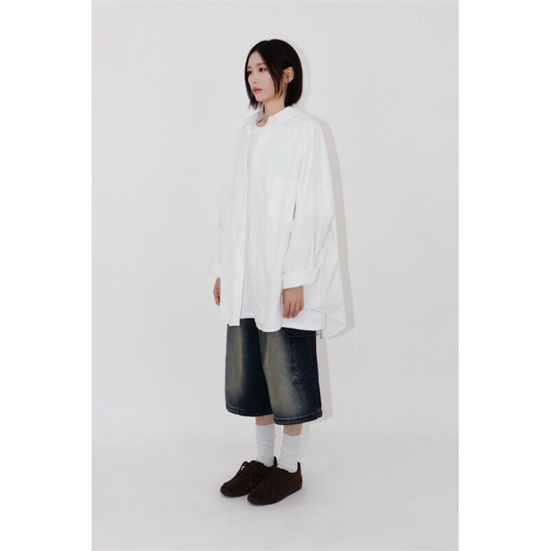 胖MM春季新款休闲长袖衬衫女简约日系衬衣学院上衣外套3403P45,女装衬衫,星座710