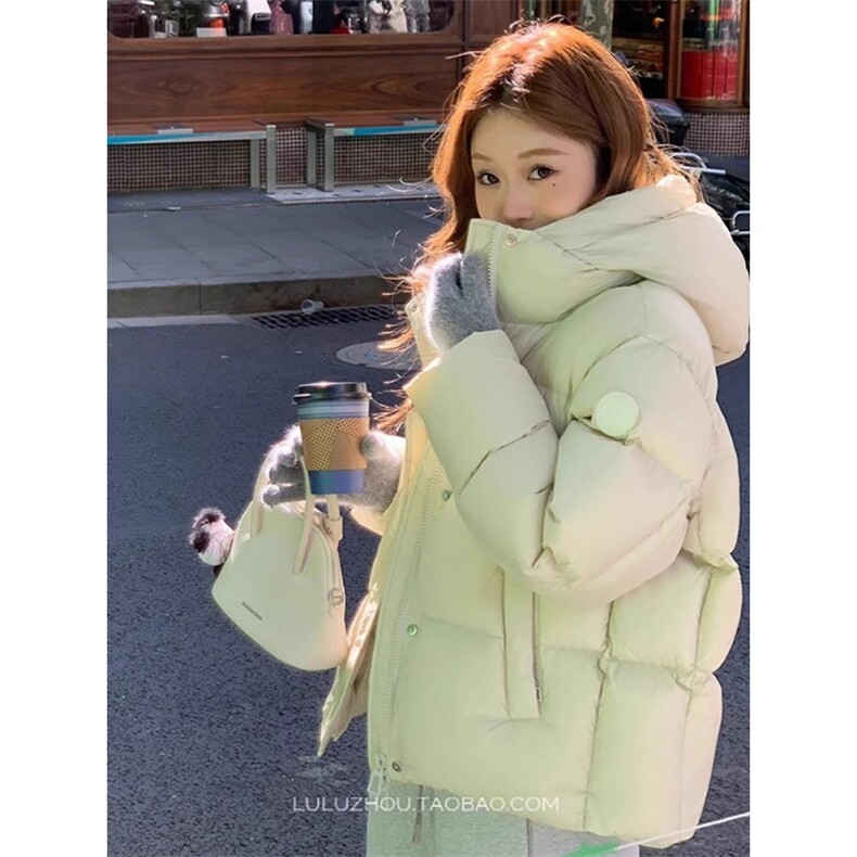 短款泡芙羽绒服女冬季小个子2025年新款超好看加厚保暖棉服连帽,男装羽绒服,星座506A