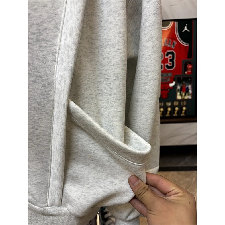 抖音得物品质二开26春装美式高街结构辑明线卫衣开衫外套W78,女装短外套,电商A486