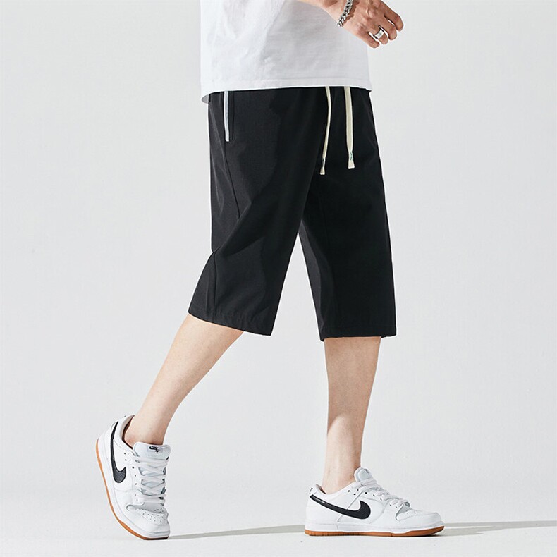 2025夏季新款男士七分裤时尚休闲马裤潮流男裤子KZ1090-P28，男装休闲裤，星座217-4