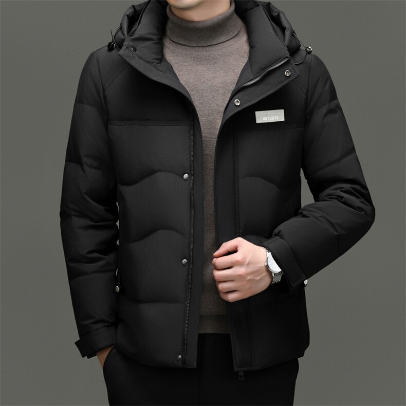 CR23338帽子可脱卸男士鸭绒85绒子含量精品羽绒服数据好,男装羽绒服,钱塘207-2