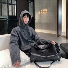 【有货】DGT11-P75小众设计款可拆卸连帽毛衣慵懒氛围感针织衫，男装针织衫/毛衣，星座603-2