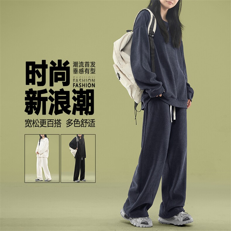 简约潮流加绒套装宽松休闲运动两件套TZ815常规特批98加绒特批118,男装休闲套装,星座718