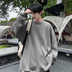 M-6XL 毛衣圆领男士针织衫百搭毛线衣男XZ109-W23623-P55图片