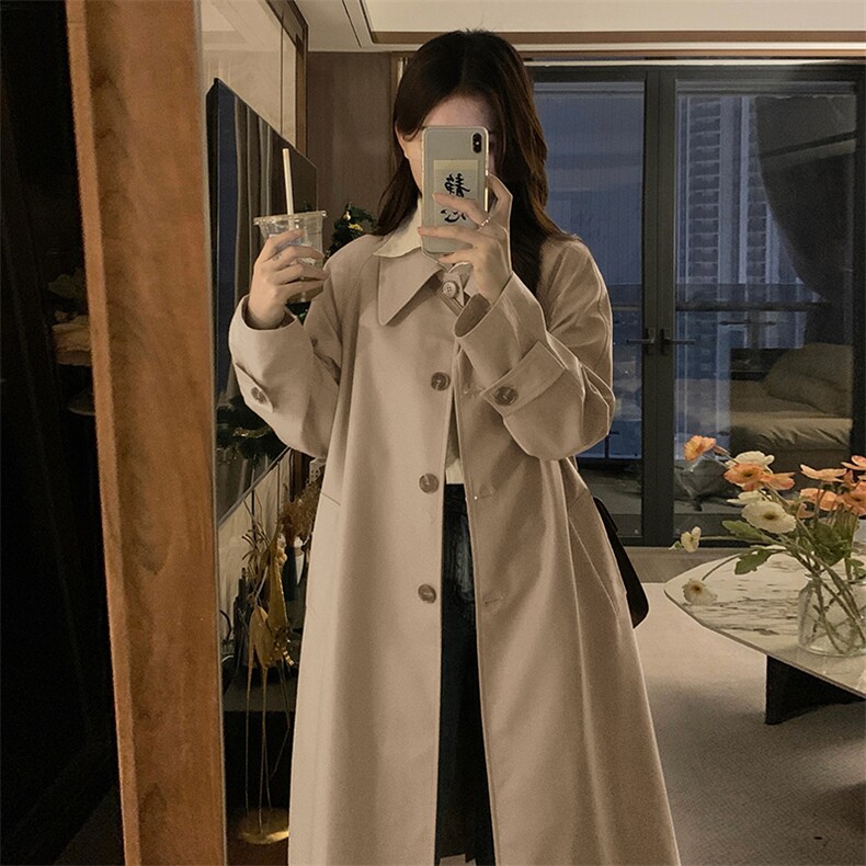 风衣女2025新款春秋英伦风高级感宽松休闲中长款春装外套C661-145,男装风衣,星座911-2(原星座613-2）