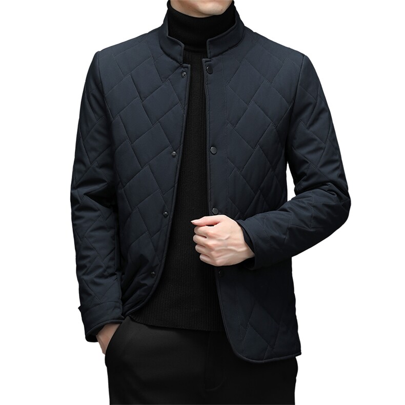 2023冬季新款中年男士立领棉衣爸爸装棉服厚款保暖休闲外套,男装棉衣,电商B212（原钱塘6029）