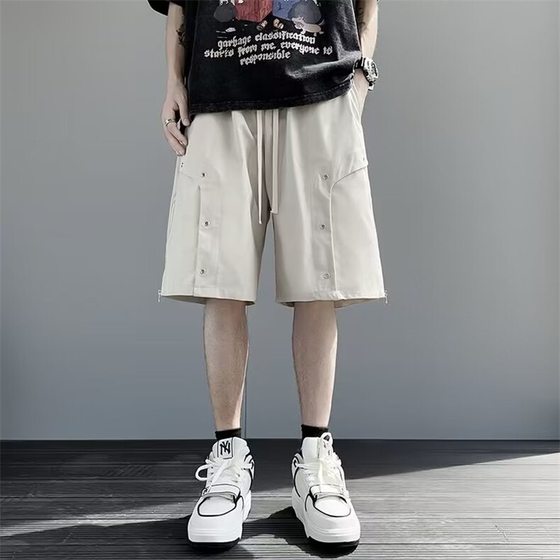 美式机能风大口袋工装短裤男夏季潮牌复古伞兵五分裤痞帅炸街,男装休闲裤,星座716-4