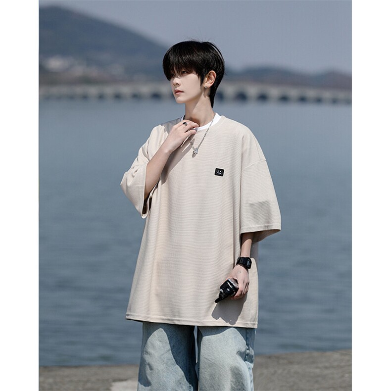 8XL-M 重磅！特大码T潮牌上衣男中性华夫格短袖T恤DX304P25控39图片