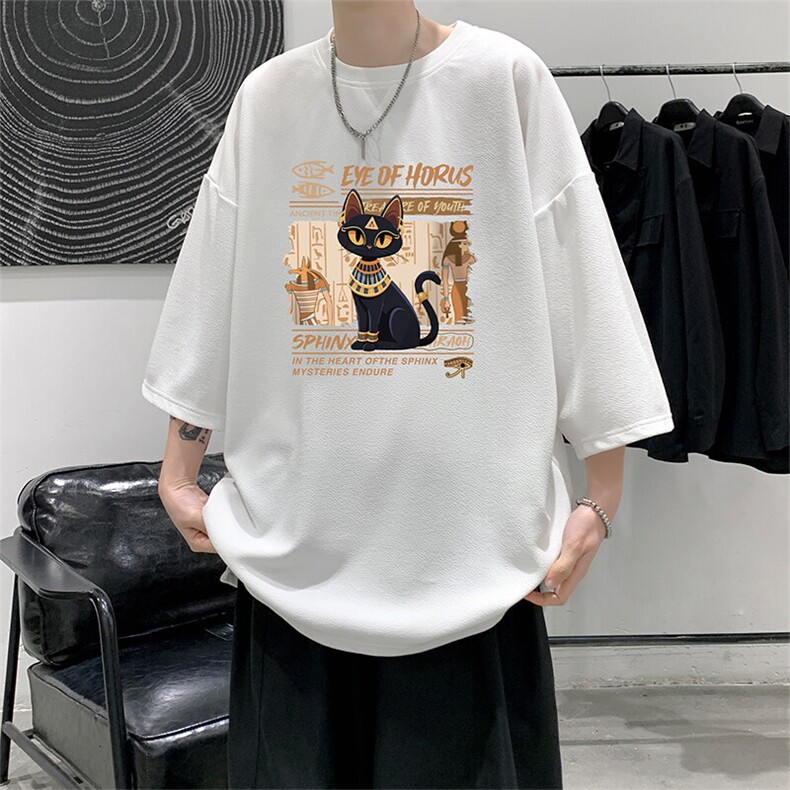 冰丝七分袖t恤男大码五分袖男短袖男中袖 Q11429-P30图片
