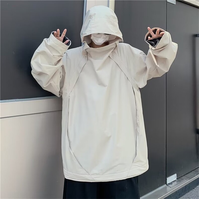 美式潮牌冲锋衣外套男春秋日系cityboy机能防水户外夹克8717-p50,男装夹克,星座1008