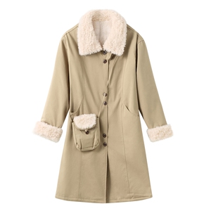 205冬季女装新款大量现货时尚长款加绒保暖派克服绵服图片