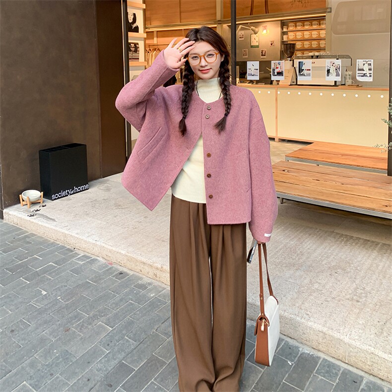 [新款]羊毛呢短款外套2C220-L404-P175K259,女装毛呢外套,2C220