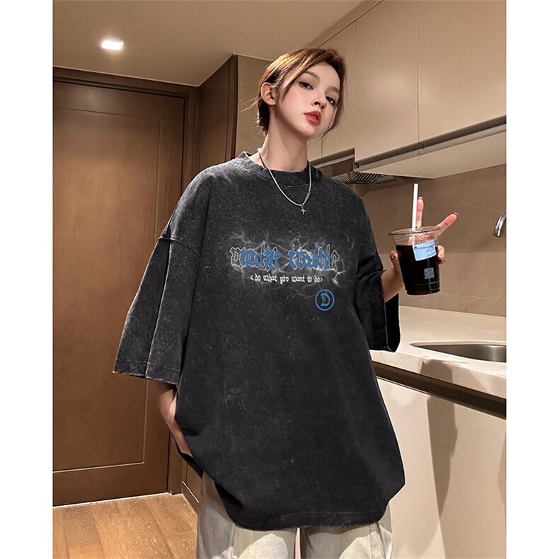 得物直播品质240重磅水洗xz605-dsx260特批30控49,男装T恤,星座605(原A050)