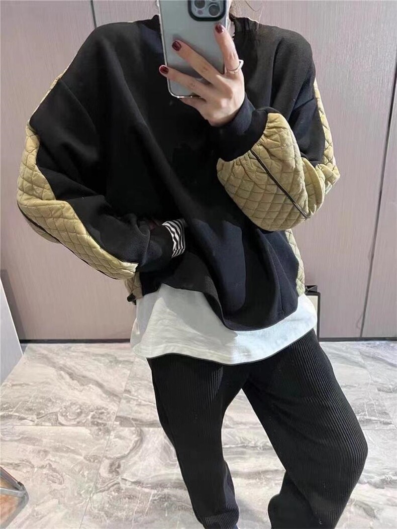 加绒卫衣拼，女装卫衣/绒衫，依多坊