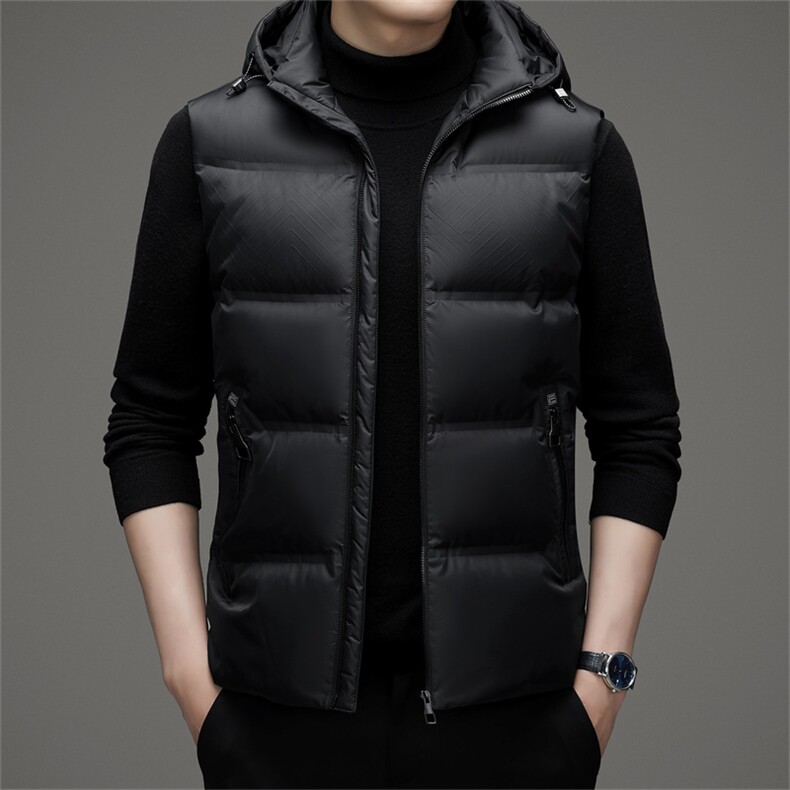 V3152钱塘2020-3冬季厚款时尚休闲中年男士90鸭绒羽绒服P158图片
