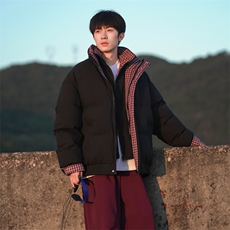 冬季新品得物美式潮流高品质格子加绒加厚棉衣外套棉服MY5566-P88，男装棉衣，星座610B-1