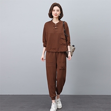 时尚优雅女装套装舒适百搭两件套气质显瘦休闲装，女装套装/套裙，叶笙衣