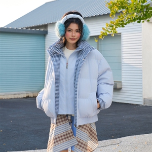 冬季新品得物美式潮流高品质格子加绒加厚棉衣外套棉服MY5566-P88图片