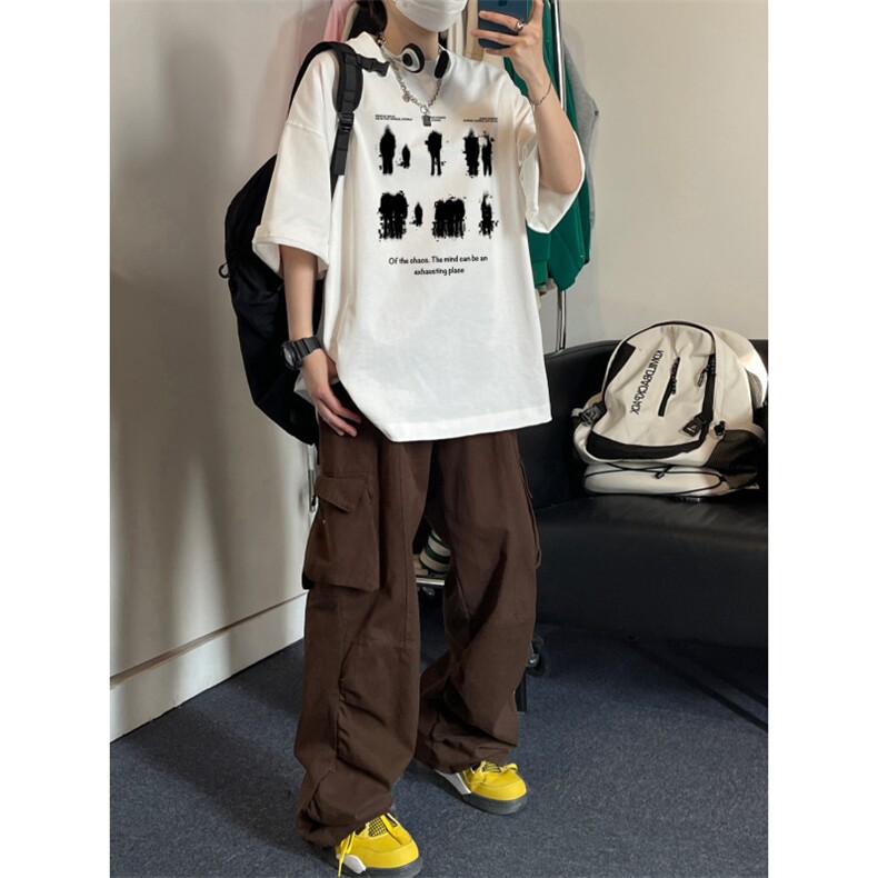 得物直播品质220克纯棉精梳美式印花T恤短袖dcm286-特批20控38,男装T恤,星座605(原A050)