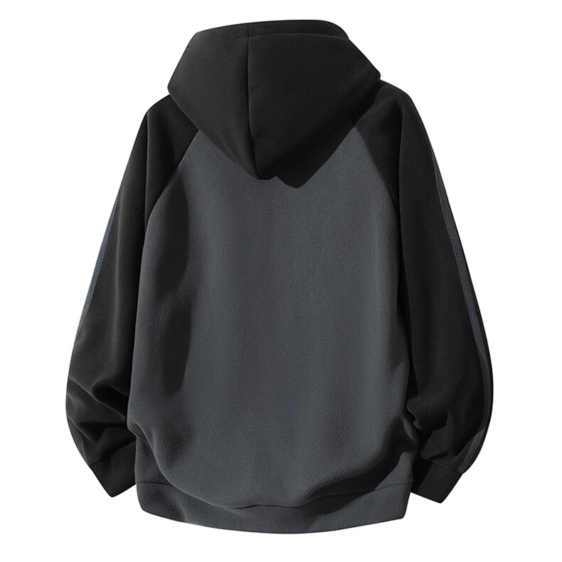 主推摇粒绒三条杠撞色连帽男士外套青少年5XL-8XL批53W25919-48,女装短外套,星座210-1