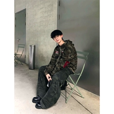 加绒加厚美式迷彩卫衣ZW0158-常规特批52-加绒特批57，男装卫衣，星座313A(原308A-2)