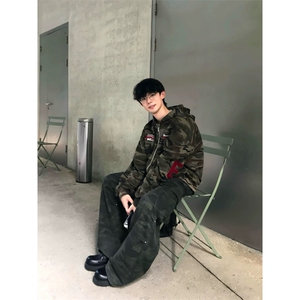 加绒加厚美式迷彩卫衣ZW0158-常规特批52-加绒特批57图片