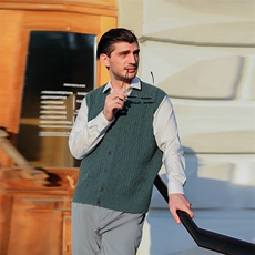 男马甲开衫羊绒毛衣秋冬休闲商务内搭外穿开衫男装，男装背心/马甲，美创羊绒