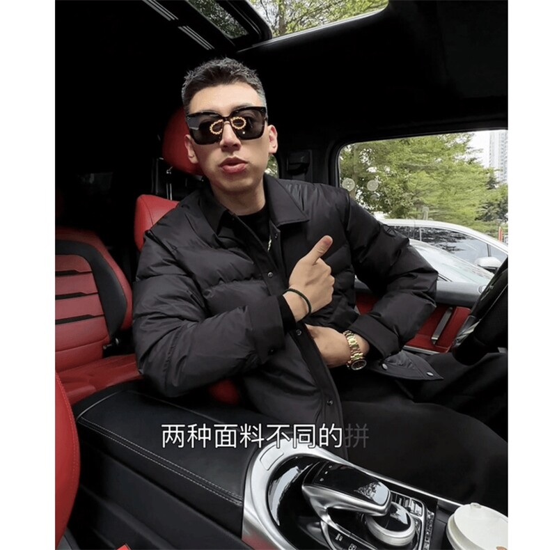 网图慎用~抖音直播新标羽绒服外套BY203/P185,男装羽绒服,电商B331