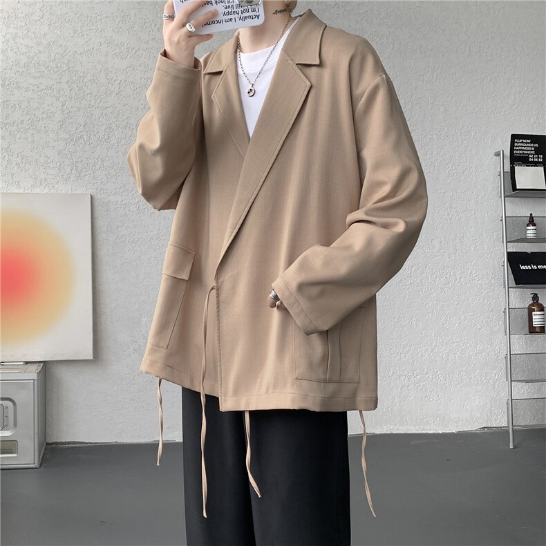 现货KS1162-特P50控98新中式小众西装大码外套长袖,男装衬衫,电商A059