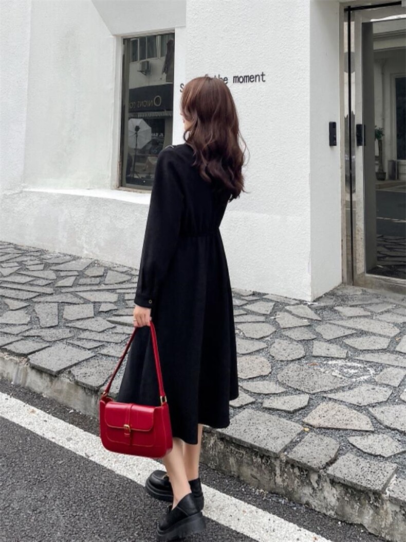 【秋季新款】刺绣连衣裙衬衫裙，女装连衣裙，笑思源