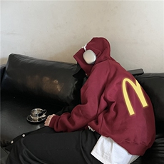 酒红色重磅卫衣男女情侣装连帽外套A604-P55已注册P图不拿货，男装卫衣，星座1007（原301D）