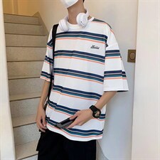 男圆领五分袖T恤T82P25,男装T恤,星座1116-2