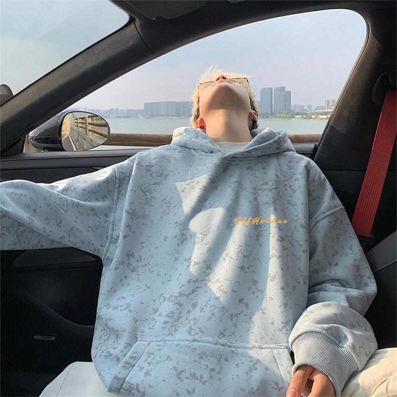 360克重磅车景扎染华棉连帽卫衣【有货】DSC403A-HMY25184ZR-P65，男装卫衣，电商C403A