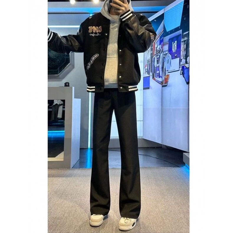 自产已出货潮流时尚高质量成熟版型微喇瘦身西裤JD06-32,男装西裤,星座715-7