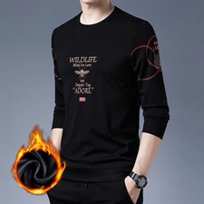 卫衣男潮春秋季2023新款加绒加厚中年男士秋冬上衣圆领时尚男装，男装卫衣，电商B212（原钱塘6029）