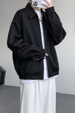 复古千鸟格哈灵顿双面穿拉链飞行夹克男短款两穿外套男JK1326P98，男装夹克，电商D206-1