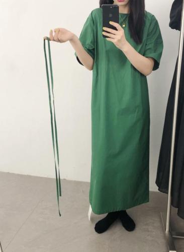 （现货）夏季新款，韩系复古纯棉连衣裙,女装连衣裙,小时代