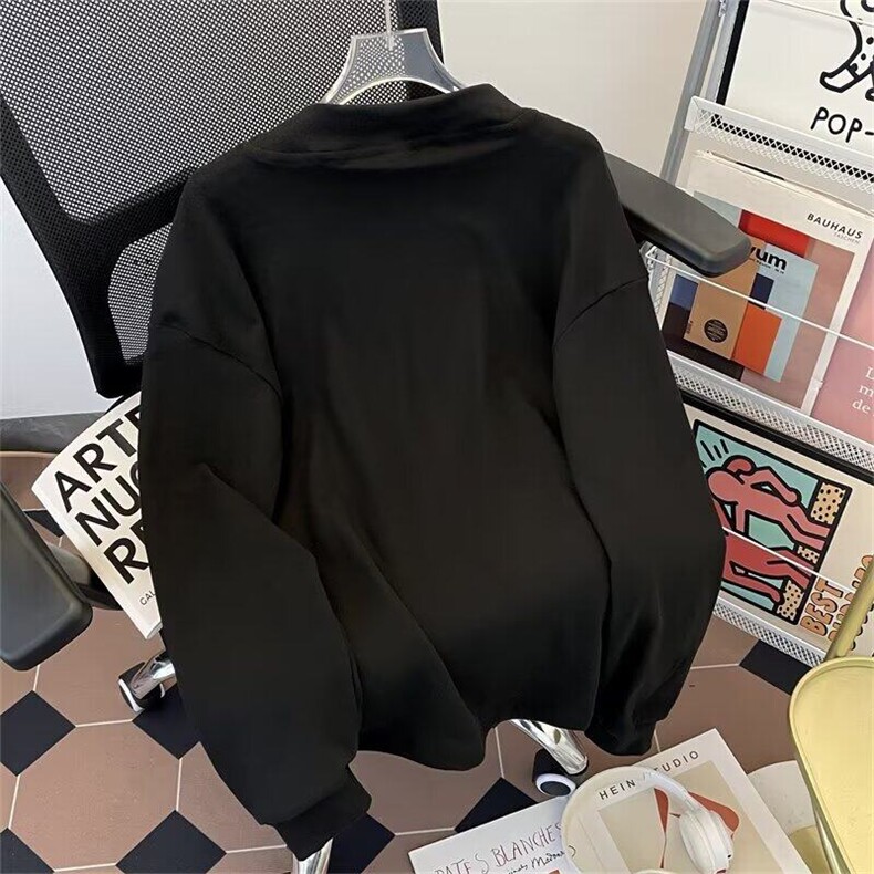 春秋季韩版简约款圆领宽松卫衣chic港风T-TT130-TP25,男装T恤,星座1002-2