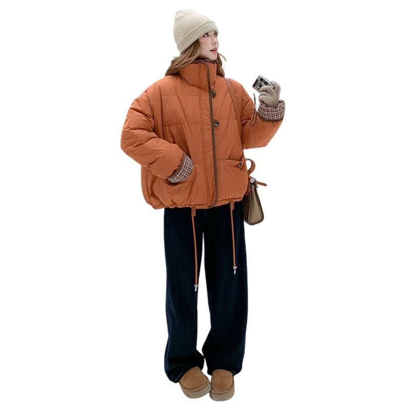 新款2025冬季两面穿加棉加厚棉服外套2D148-A342-P145-K215,女装棉衣/棉服,2D148