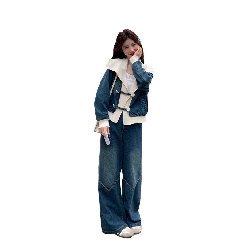 现货牛仔两件套C278-780-P195-K288,女装套装/套裙,2C278