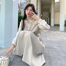 2024春季新款优雅气质长袖连衣裙显瘦修身设计，女装连衣裙，灵力轩